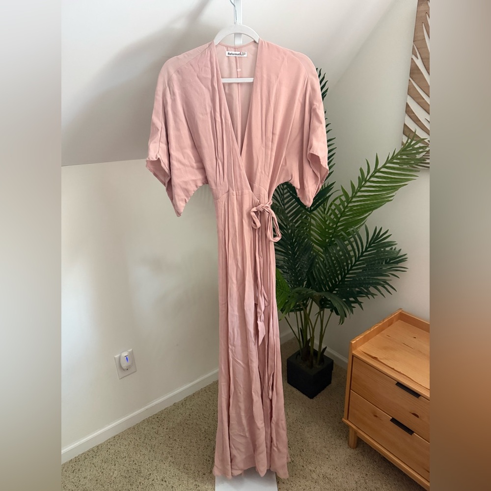 Reformation Winslow Wrap Maxi Dress XS - Picture 7 of 9